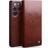 Qialino Samsung Galaxy S23 Ultra 5G Classic Læderpung Brun