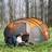 OutSunny 4-5 Person Pop-up Camping Tent Waterproof Orange, Grey