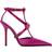 Versace Gianni bow-detail satin pumps pink