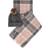 Barbour Saltburn Beanie Hat & Check Scarf Gift Set, Grey/Rose