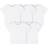Gerber Baby Toddler 5-Pack Solid Short Sleeve T-Shirts 160 gSM, White, 5T