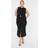Trendyol Collection Midi Bodycon Fitted Knit Dress - Black
