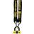 BURG WÄCHTER Burg-Wachter 1M 12mm Sold Motorbike Security Chain Gold Lock, Black
