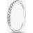 Pure Brilliance 9ct White Gold 0.25ct Diamond Pave Set Half Eternity Ring THR15238-25Tp-K Silver