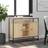 vidaXL Sonoma Oak Engineered Wood Sideboard