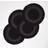 Homescapes Braided Cotton Round Place Mat Black