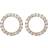 Christina Circle Stud Earrings - Gold/Topaz