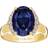 Sif Jakobs Ellisse Grande Ring - Gold/Blue/Transparent