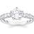 Thomas Sabo Silver solitaire ring with white zirconia in different sizes white TR2440-051-14-54