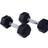 Homcom Hexagonal Rubber Dumbbell Sets 2X5Kg