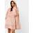 Brentfords Teddy Fleece Hoodie Blanket Oversized Sweatshirt, Blush Adults
