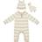 Ickle Bubba Knitted Romper Gift Set - Cream