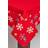Homescapes Cotton Christmas Snowflake Border Tablecloth Red