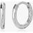 Monica Vinader Ziggie Huggie Hoop Earrings - Silver