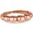 Simply Silver 14ct Rose Gold Plated Sterling Textured Ring