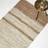 Homescapes Recycled Handwoven Stripe Brown cm