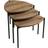 Homitis Leni Walnut Småbord 45x45cm 3st