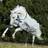 Bucas Power Turnout Rug with Cooling Function, 0g Silver/Dark Blue unisex