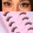 Shein Half Eey Lashes 5 Pairs Faux Mink Lashes Natural Cat Eye Lashes Fluffy Wispy Transparent Stems Reusable False Eyelashes Natural Fluffy Makeup Tools