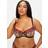 Ann Summers Caged Rose Non Padded Fuller Bust Balcony Bra Embroidered, 36FF, Black Red