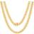 Nuragold Miami Cuban Link Chain Necklace 7.5mm - Gold