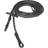 Horze Soft Grip Rubber Reins w/stoppers Black P unisex