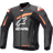 Alpinestars GP Plus V4, Lederjacke Schwarz/Neon-Rot/Weiß