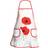 Premier Housewares Poppy Apron White, Red