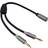 Helos adapterkabel, jack 3.5mm stik/2x jack