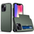MAULUND iPhone 13 Mini Hybrid Håndværkercover m. Kortholder Olivengrøn