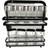 Apollo Black iron spice rack with 8 jars