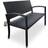 Deuba Rattan Black 2 Garden Bench