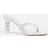 Sophia Webster Women's Aphrodite Satin and Leather Mid-Mules White