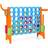 Gymax Giant 4 in A Row Jumbo 4-to-Score Chess Set Large Family Game Toy