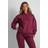 Public Desire Kaiia Slogan Oversized Hoodie Deep Burgundy