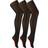 Sock Snob Womens Vintage Seamed Tights 3 pack - Black