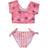 Snapper Rock Palm Paradise Sustainable Crop SS Rash Top Set - Pink (G18004-04)