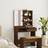 vidaXL Makeupbord Med Spejl 74,5 x 40 x 141 cm Toiletbord