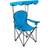 Alpha Camp Foldable Camping Chair with Sun Canopy, up to 160 kg Load