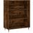 vidaXL Engineered Wood Smoked Oak Book Shelf 90cm