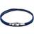 Anchor & Crew Liverpool Rope Bracelet - Silver/Blue