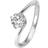 Viventy Engagement Ring - Silver/Transparent