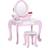 ZONEKIZ Kid's Dressing Table Set