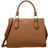 Michael Kors Marilyn Medium Saffiano Leather Satchel - Luggage