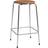 Fritz Hansen High Dot Chrome/Brown Bar Stool 65cm