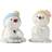 Klarborg Snowmen Thamias and Time 2023 White Dekorationsfigur 5cm 2stk