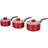 Swan Retro Red Cookware Set with lid