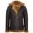 Infinity Leather Infinity Leather Mens Hooded Sheepskin B3 Flying Jacket-Columbus Brown