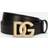Dolce & Gabbana Calfskin Belt With Dg Logo Black