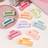 Shein 10pcs/set Matte Mid-size Square Hair Claw Clips In Macaron Colors 8.5cm